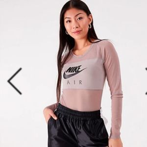 Nike Sheer Gray Bodysuit